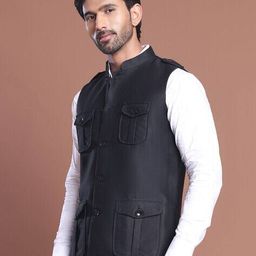 jompers Men Regular Fit Nehru Jacket image 2