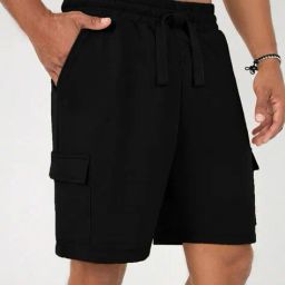 nobero Men Regular Fit Cargo Shorts with Insert Pockets image 2