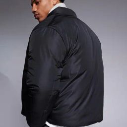 asos design Zip-Front Puffer Jacket image 2
