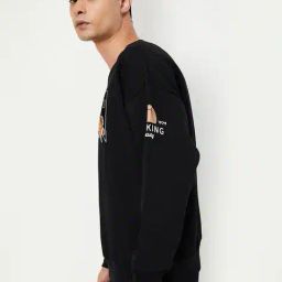 max Men Typographic Print Regular Fit Sweatshirt image 2