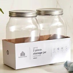 home centre Set of 2 Storage Jars with Lid image 2