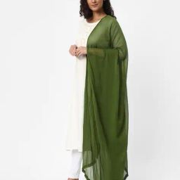 r&b Texture Dupatta with Contrast Border image 2