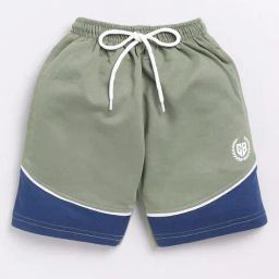game begins Boys Colourblock Regular Fit Shorts with Placement Print image 2