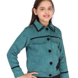 cutecumber Striped Button-Front Jacket image 2