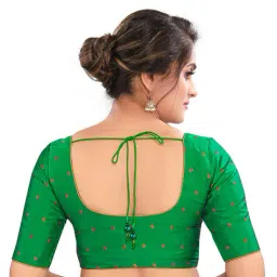 vamas Polka-dot Print Front Open Blouse image 2