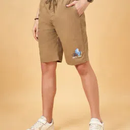 urban ranger by pantaloons Men Slim Fit Flat-Front Knit Shorts image 2