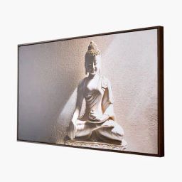 home centre Rectangular Shaped Canvas Hand Painted Budhha Picture Frame image 2