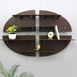 random Set of 4 Oval Shaped Modular Shelves image 2