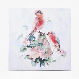 home centre Set of 2 Canvas The Cheeing Birds Picture Frame image 2