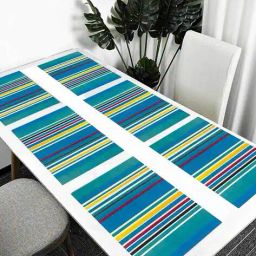 cread craft Set of 6 Striped Placemats image 2