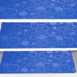 cread craft Set of 4 Geometric Print Refrigerator Cover with Mats & Handle image 2