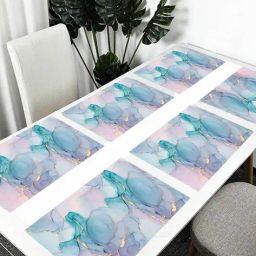 revexo Set of 6 Printed Rectangle Placemats image 2