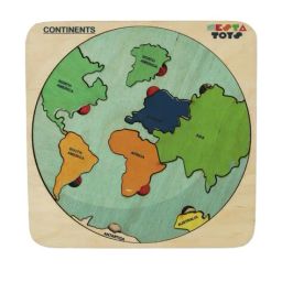 nesta toys World Map with Continents & Earth Core image 2