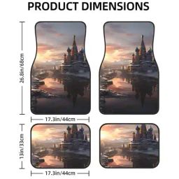deoxys  Front and Rear Full Mat Set with Non Slip Rubber Backing  image 2
