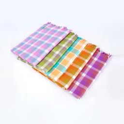 ramraj cotton Set of 5 Checked Cotton Bath Towels image 2