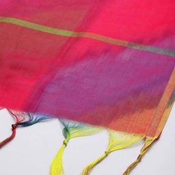fourleaf Printed Dupatta with Tassels image 2