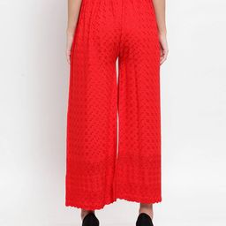 clora creation Embroidered Palazzos with Drawstring image 3