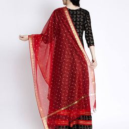 clora creation Printed Silk Dupatta image 3