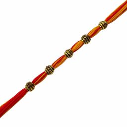digital dress room Tie-Up Simple Beads Rakhi With Multicolor Thread Rakhi For Raksha Bandhan image 3