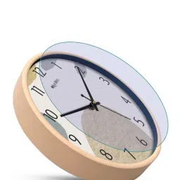 olive tree Table Clock Round Analog Wall Clock image 3
