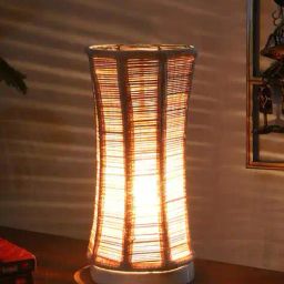 devansh Table Lamp with Damru Bamboo Shade  image 3