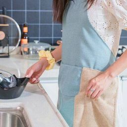 waabi saabi Colourblock Apron with Patch Pocket image 3