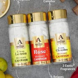 the aroma factory Set of 3 Pure Bhimseni Camphor Bottles image 3