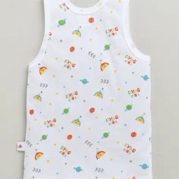 bumzee Boys Pack of 3 Graphic Print Regular Cotton Vests image 3