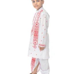 new gen Boys Printed Kurta Pyjama Set image 3