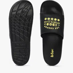 lee cooper Men Brand Print Open-Toe Slides image 3