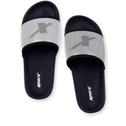 sparx Men Logo Print Open-Toe Slip-On Slides with Applique image 3
