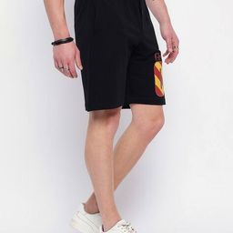 wear your mind Men Typographic Print Regular Fit Knit Shorts with Insert Pockets image 3