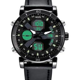 alix Men Round-Shape Watch with Tang Buckle Closure image 3