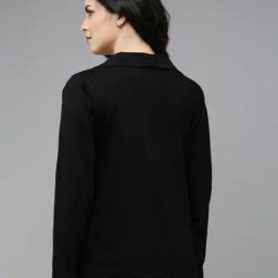 kryptic Open-Front Shrug with Shawl Lapel image 3