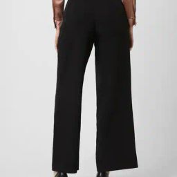 van heusen Flat Front Straight Fit Trousers with Fixed Waist image 3