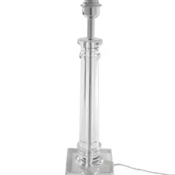 pure home and living Clear Linear Crystal Table Lamp Stand  image 3