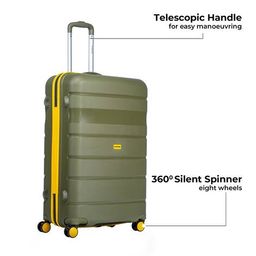 stony brook by nasher miles Men Set of 2 Trolley Bag with Number Lock image 3