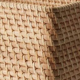 muji Stackable Rattan Basket Rectangular Extra Large image 3