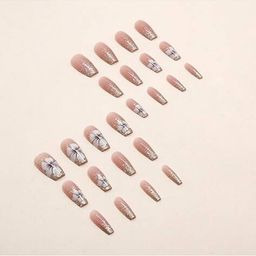 pink truck Set of 24 Artificial Reusable Nails  image 3