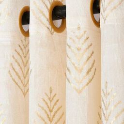rrc Set of 2 Geometric Print Window Curtains with Eyelet Header image 3