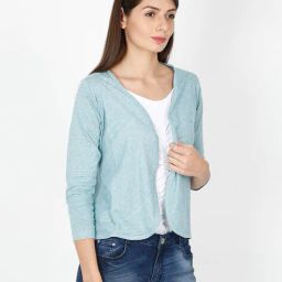 ecoline clothing Knitted Open-Front Shrug image 3