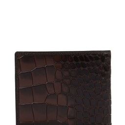 da milano Men Reptilian Pattern Wallet with Belt image 3