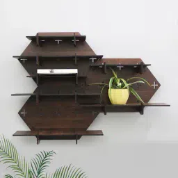 random Set of 3 Textured Wall Shelf with Manual Instruction image 3