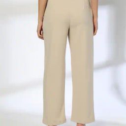 fig Women Cigarette Fit Trousers with Buttons image 3