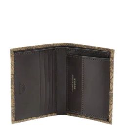 guess Logo Print Leather Bi-Fold Wallet image 3