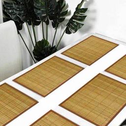 revexo Set of 6 Geometric Print Placemats image 3