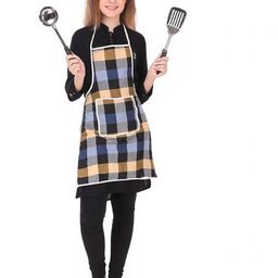 revexo Set of 2 Checked Apron with Patch Pocket image 3
