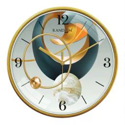 random Printed Round Analogue Wall Clock  image 3