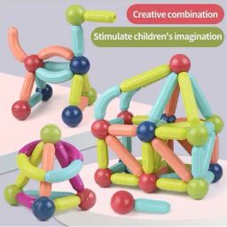 neska moda Set of 21 Magnetic Sticks Color & Shape Recognition image 3