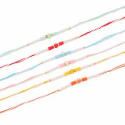 nvr  Set of 6 Artificial Stones and Beads Rakhi Set  image 3